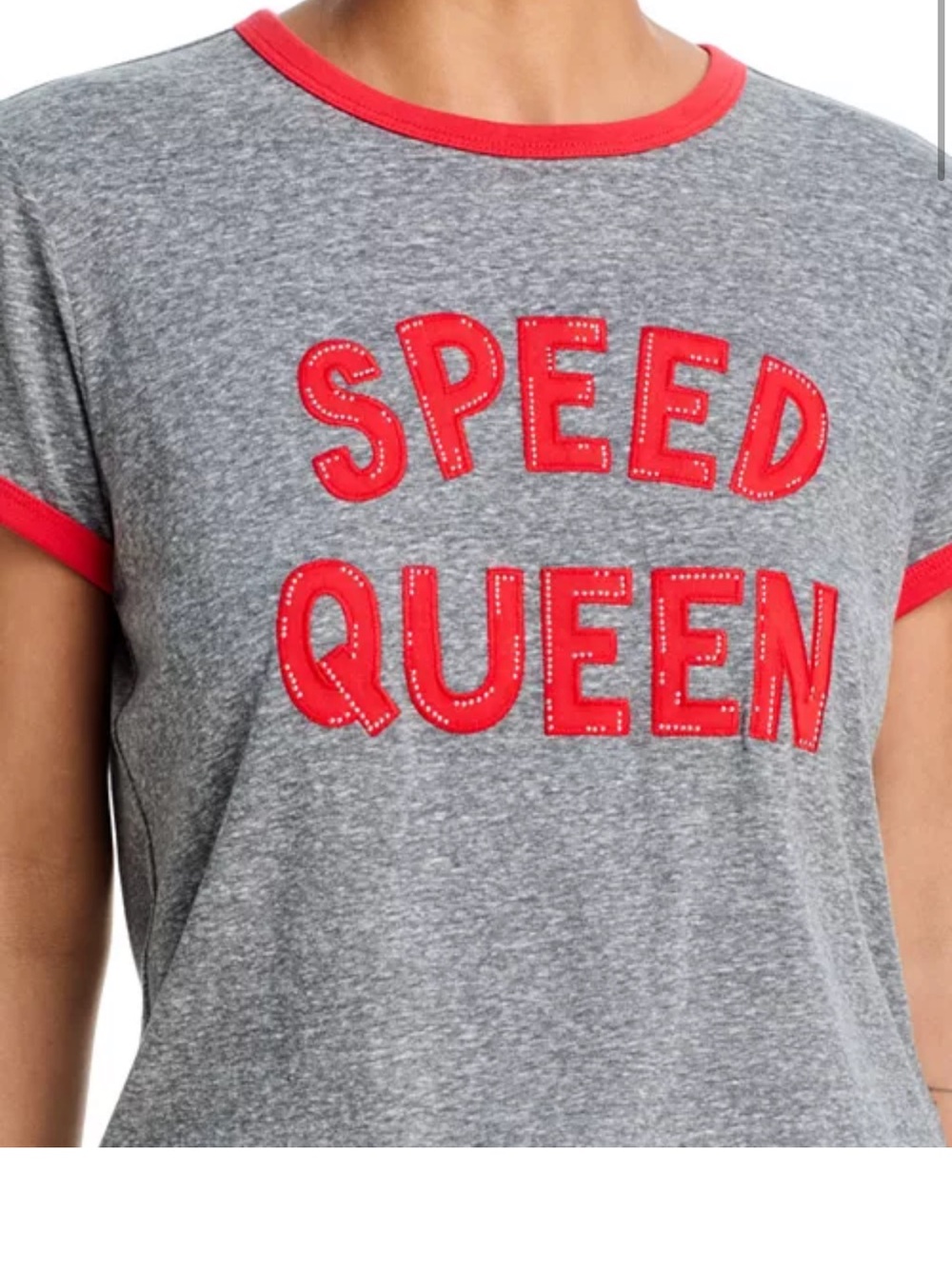 MOTHER The Boxy Goodie Goodie Ringer Tee, Speed Queen
